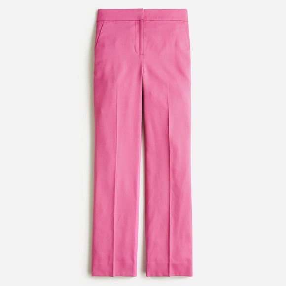 J Crew 4 Pink Willa Full-length Flare Pant Italian City Wool Blend Trouser $198 - Picture 13 of 13